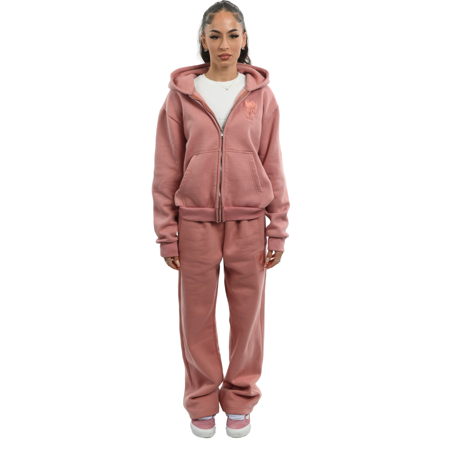 Albanien Zipper - Rosa