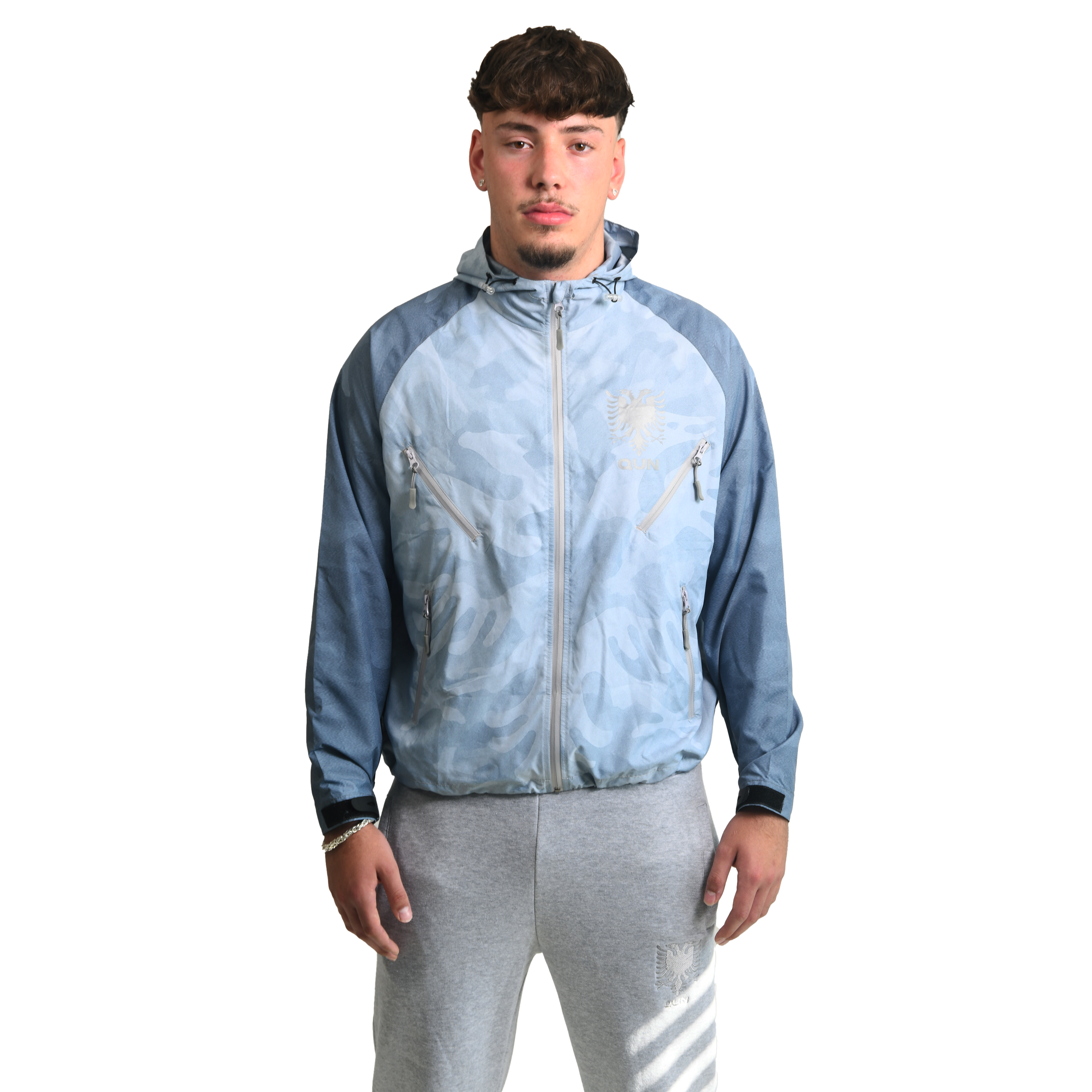 Albania Zipper - Blue 
