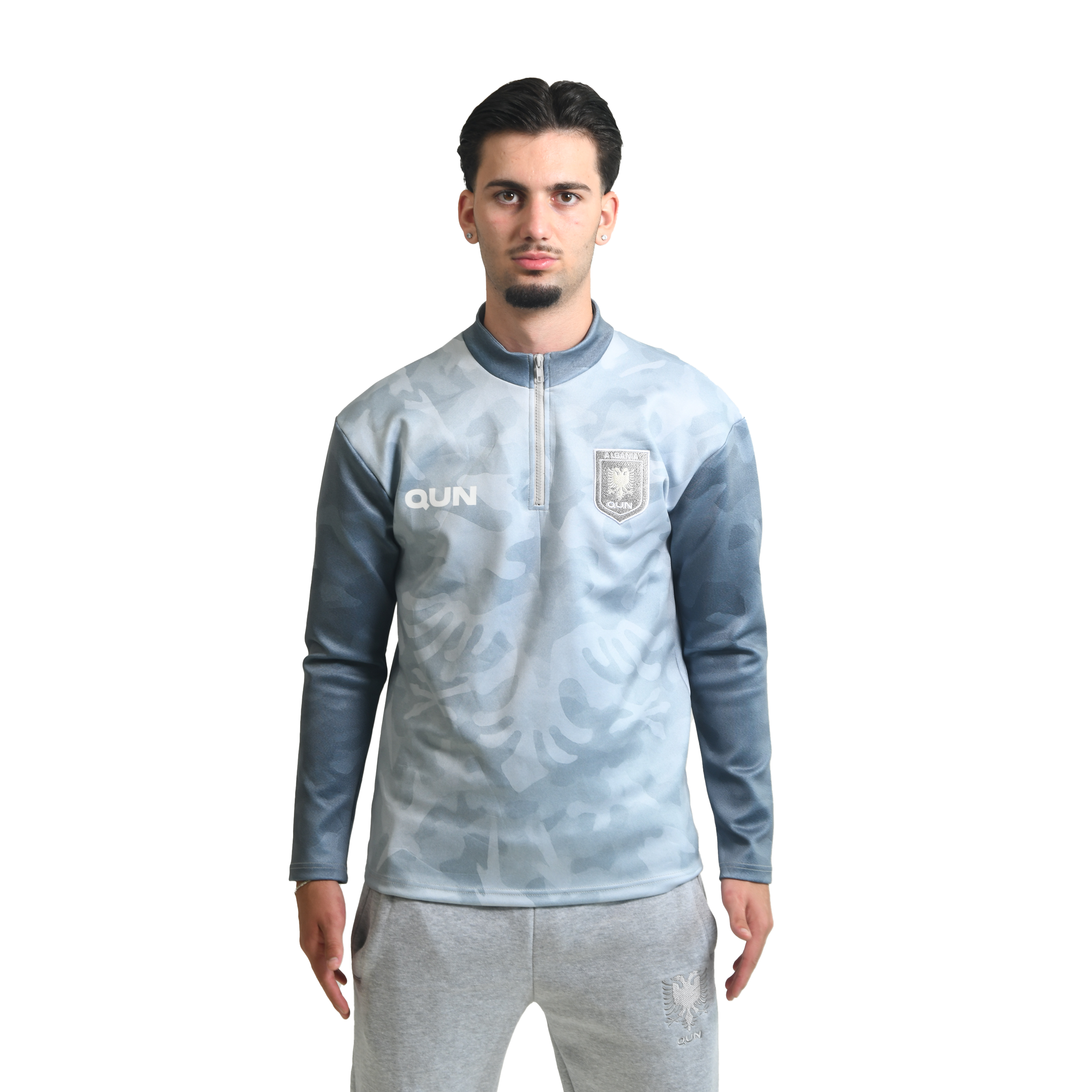 Albania Zipper - Blue 